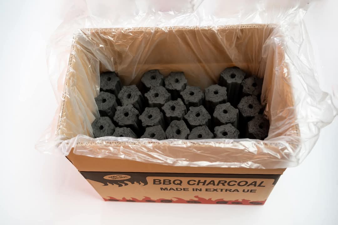 Coconut Shell Charcoal Briquettes Hexagonal view 5 thumbnail 5